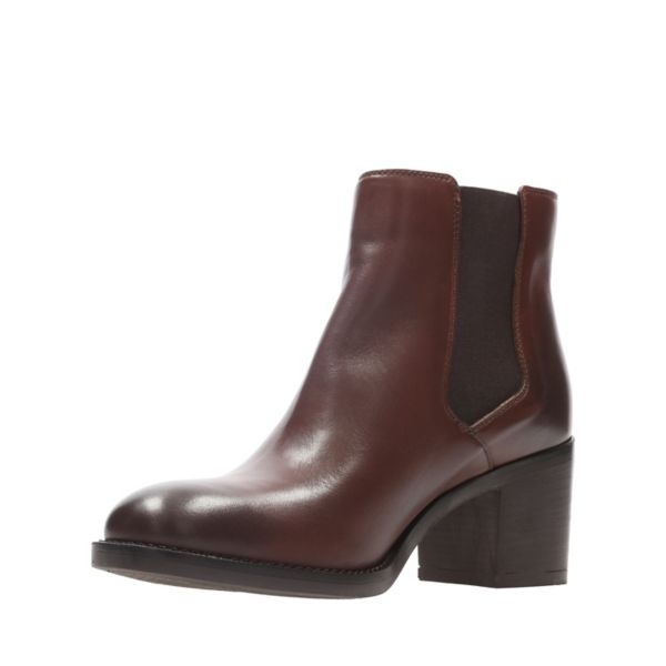 Clarks Womens Mascarpone Bay Ankle Boots Brown | UK-7420865